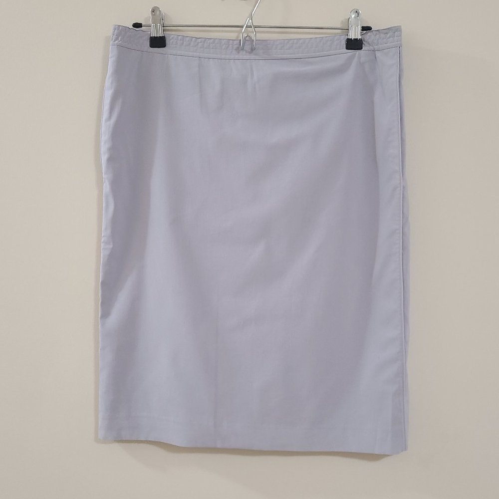 NWT CALVIN KLEIN Light Grey Jogging Midi Skirt with Side Pockets and Back Slit